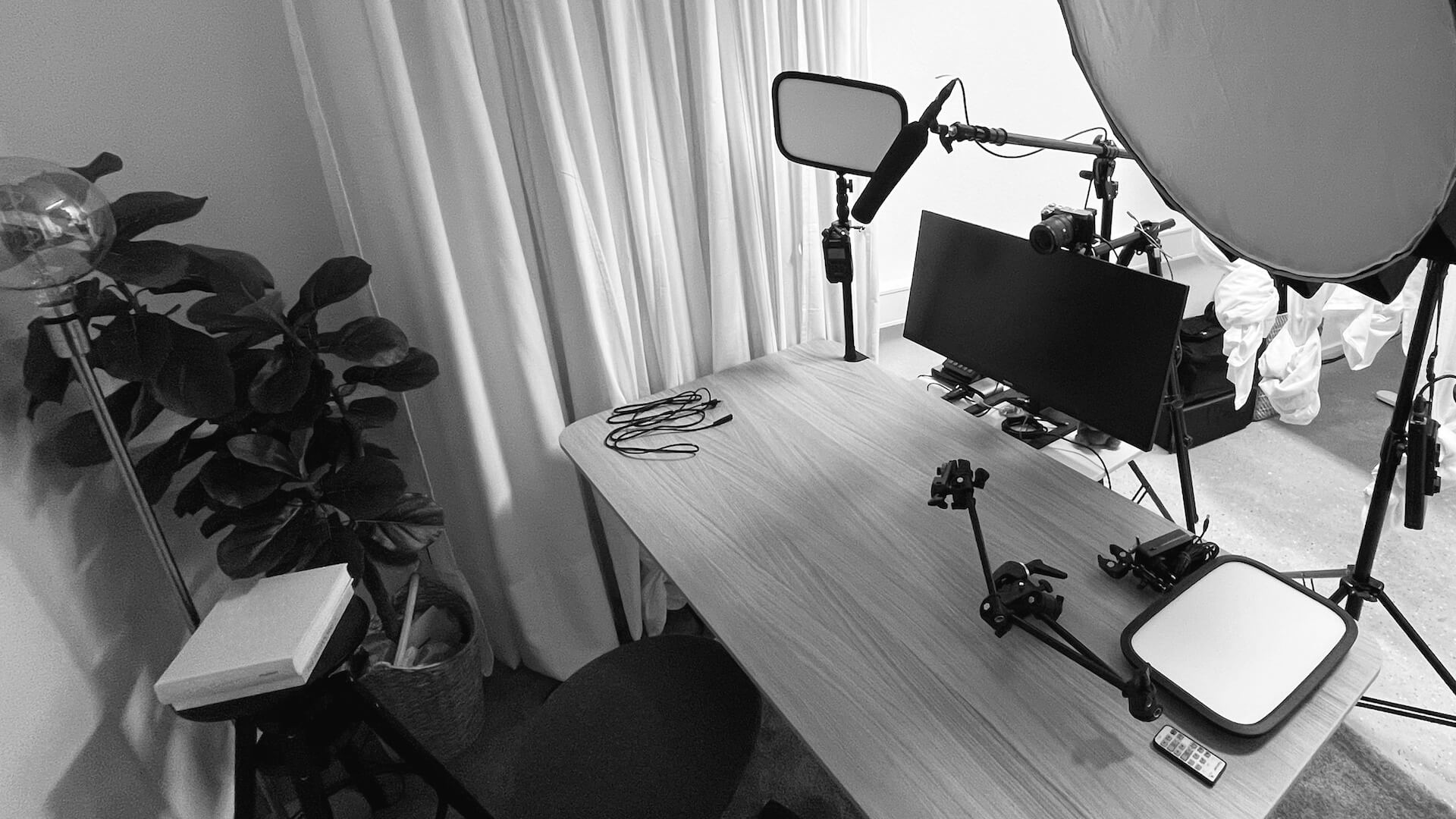 Video Studio in der Aufbauphase